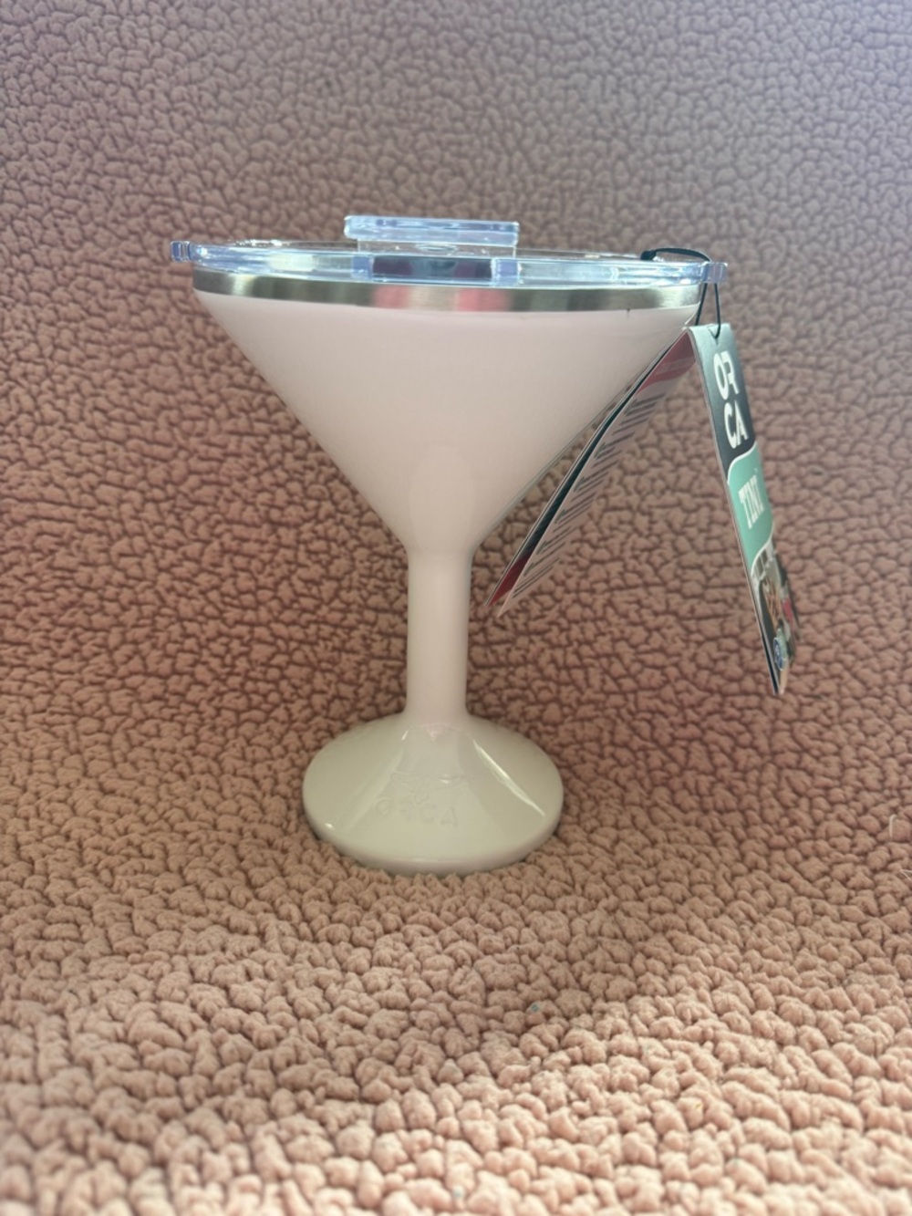 ORCA Tini Insulated Martini Glass 13oz White Stainless Steel Cocktail Cup New